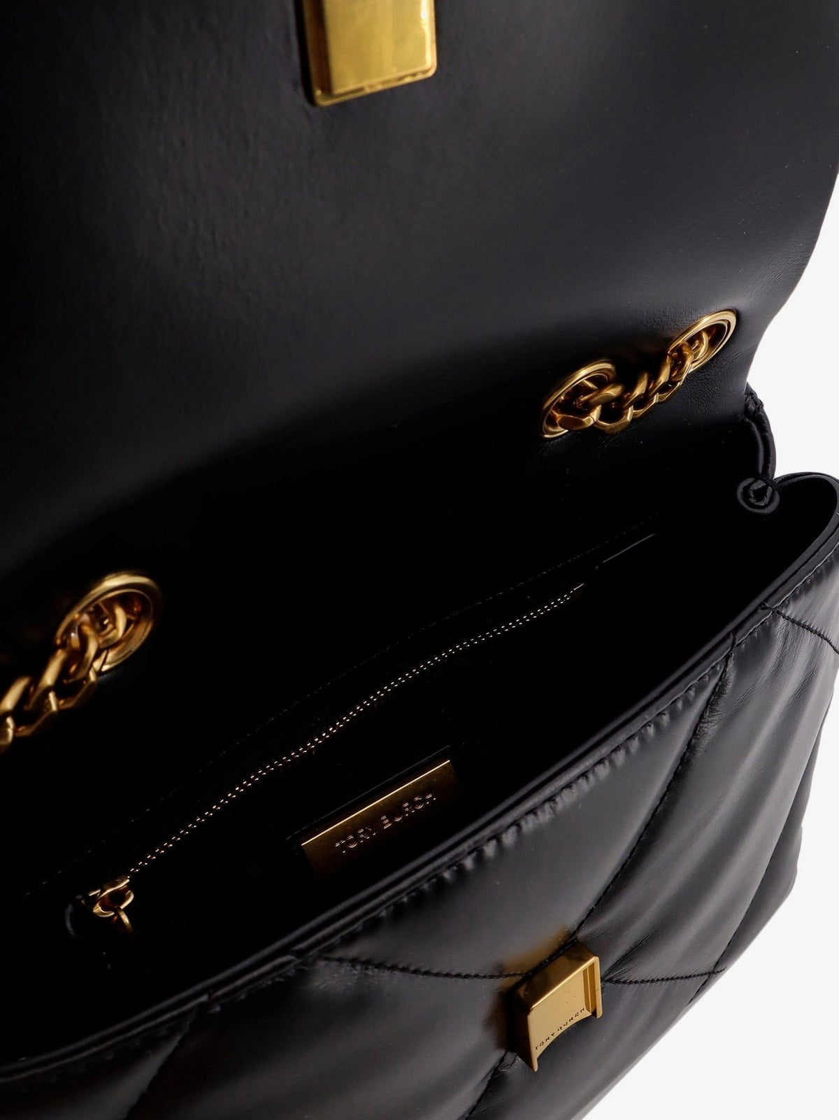 Kira quilted leather shoulder bag with metal logo
