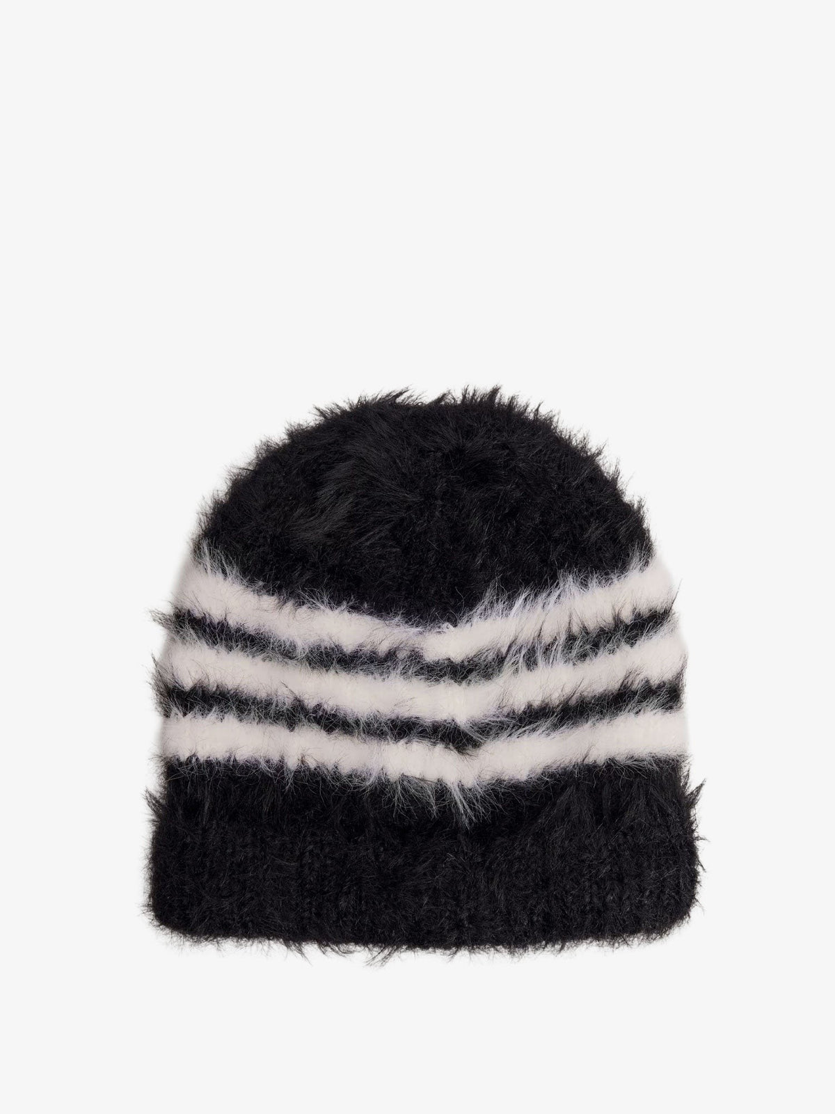 Knit hat with logo embroidery