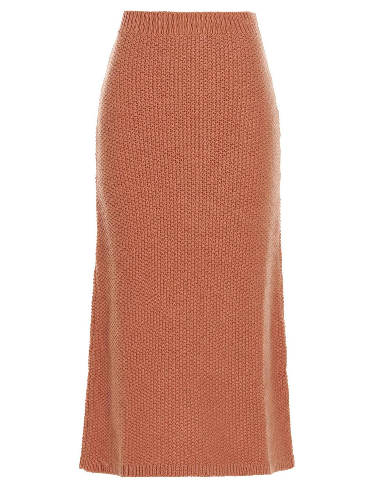 تنورة طويلة محبوكة
