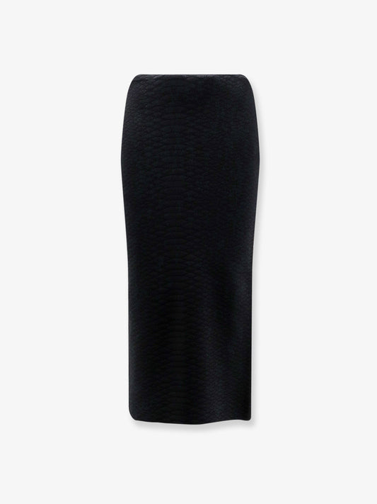 Knit midi skirt