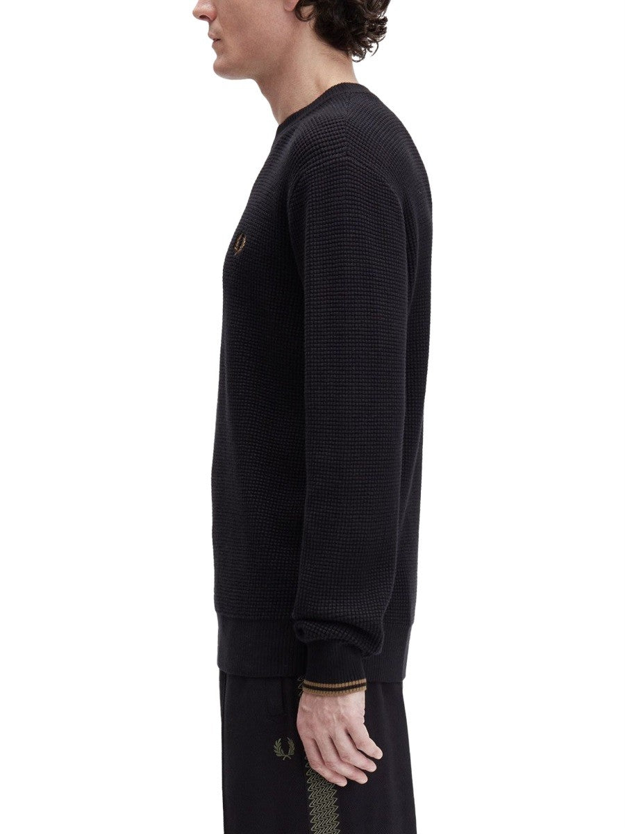 KNIT WITH EMBOSSED WORK