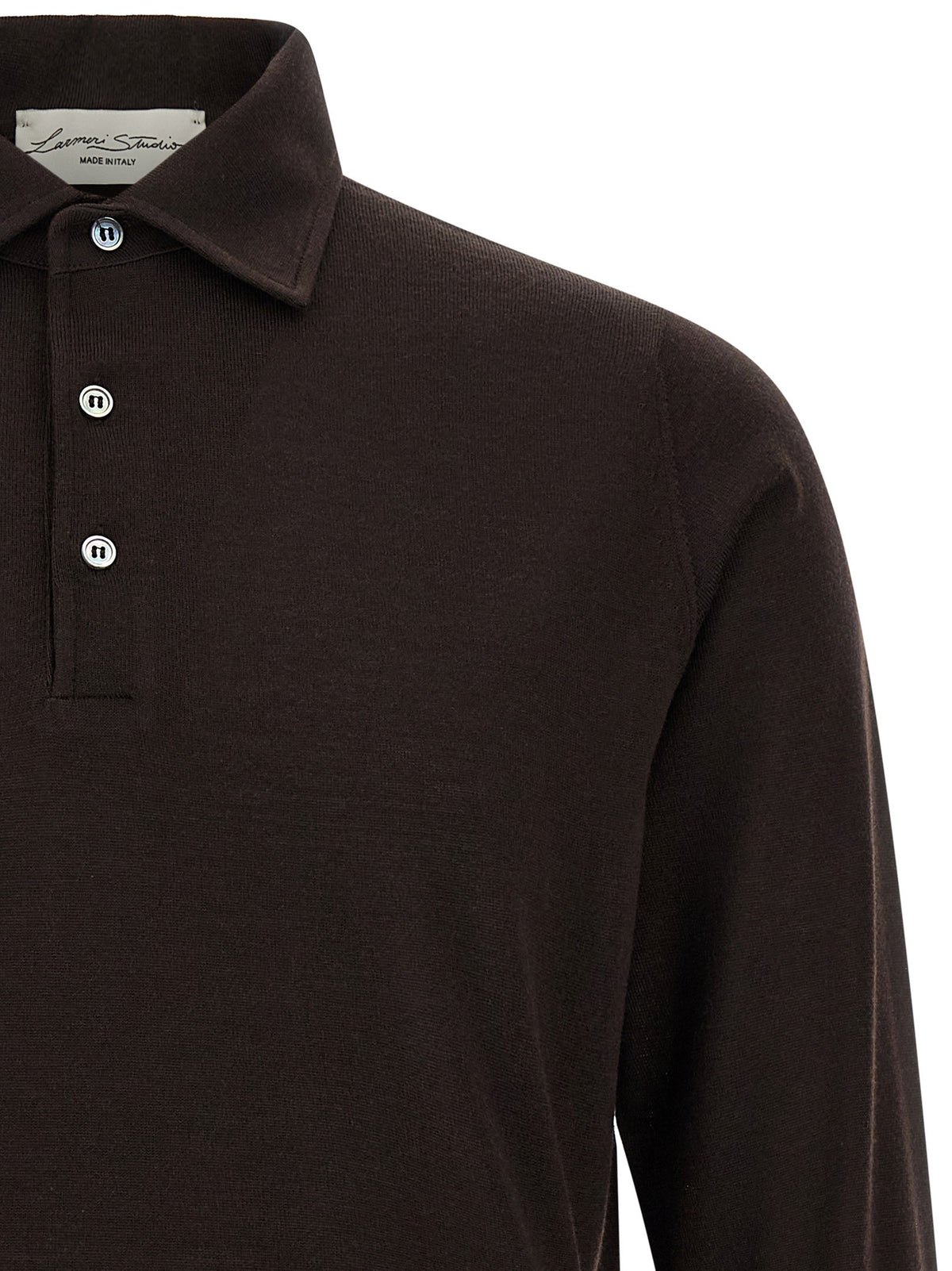 Knitted polo shirt