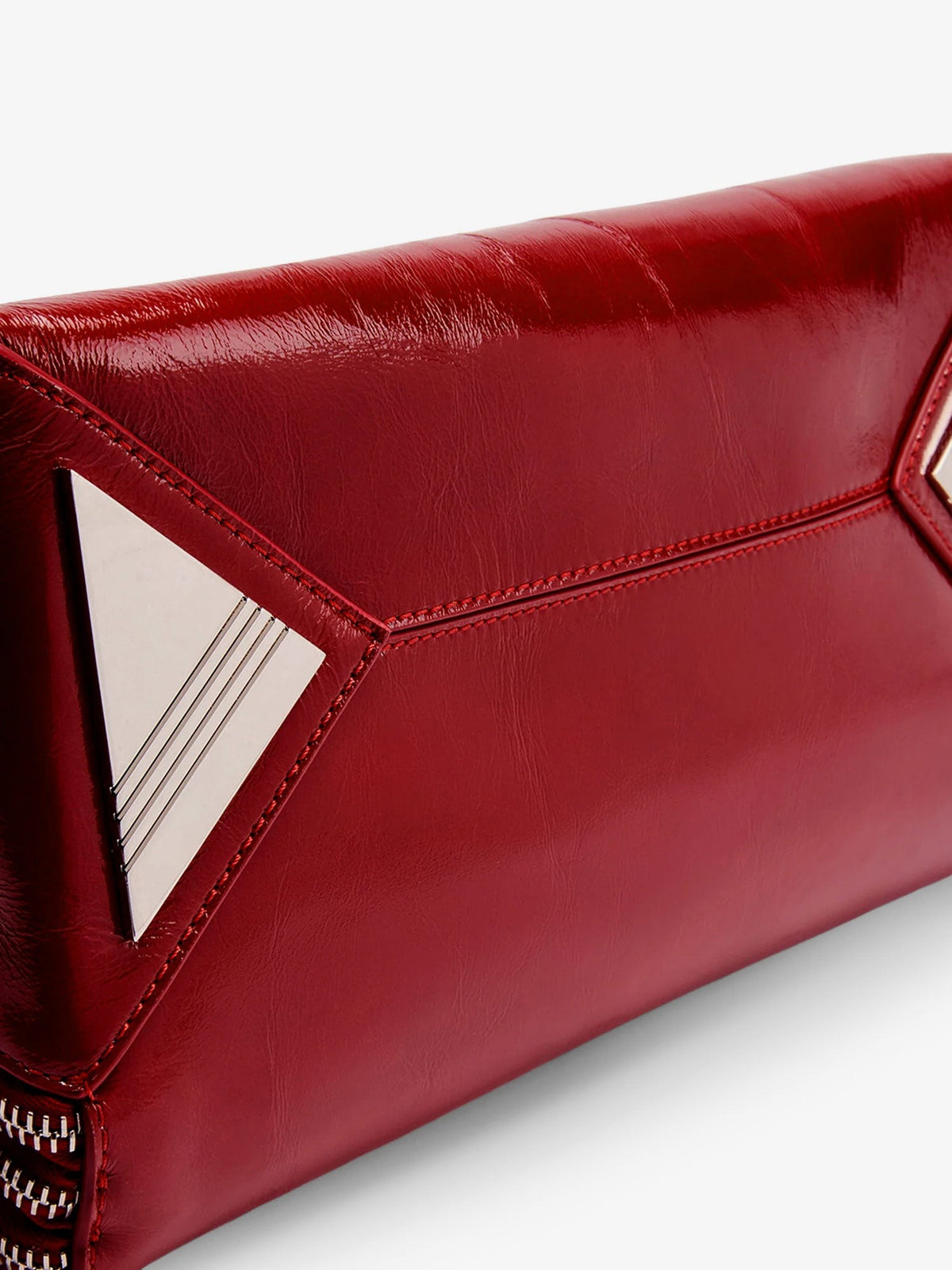 L'altra Di Milano shiny leather shoulder bag