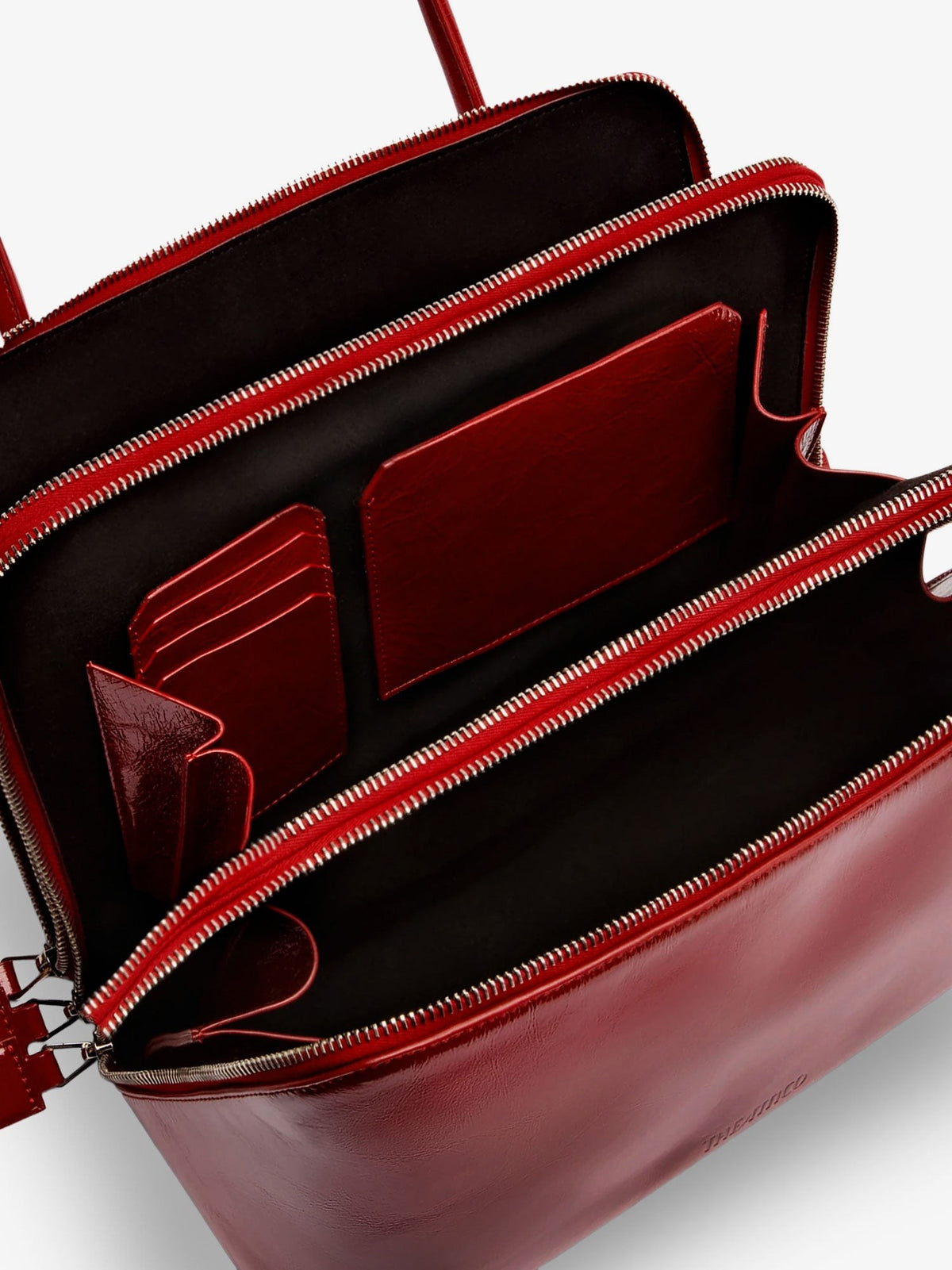 L'altra Di Milano shiny leather shoulder bag