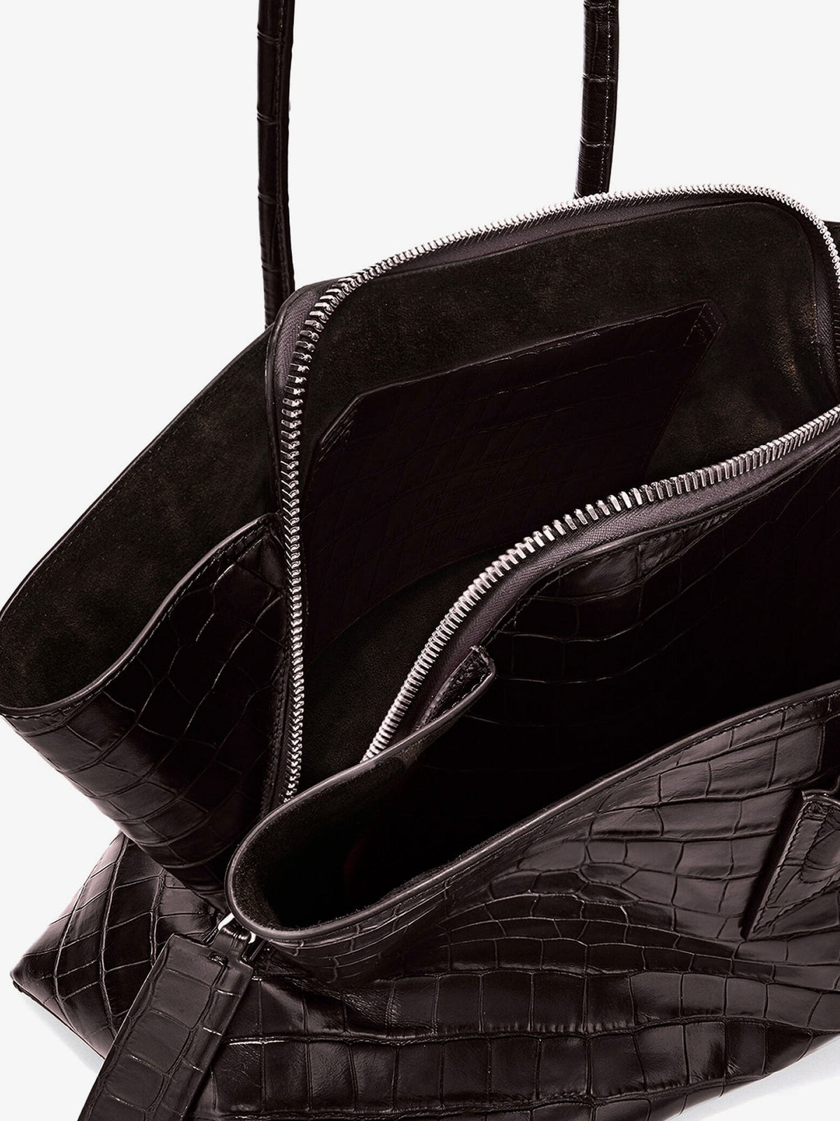 La Passeggiata Medium croc-effect leather shoulder bag