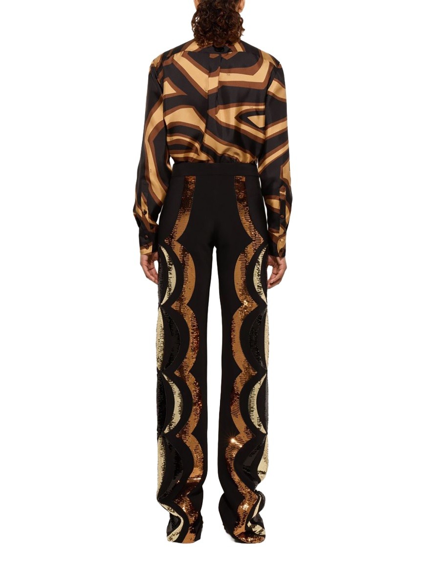 LABYRINTH PRINT SILK SHIRT