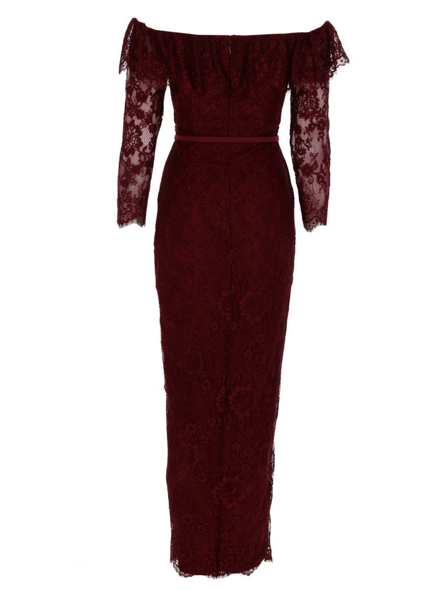 LACE DRESS WITH JEWEL BUTTONS