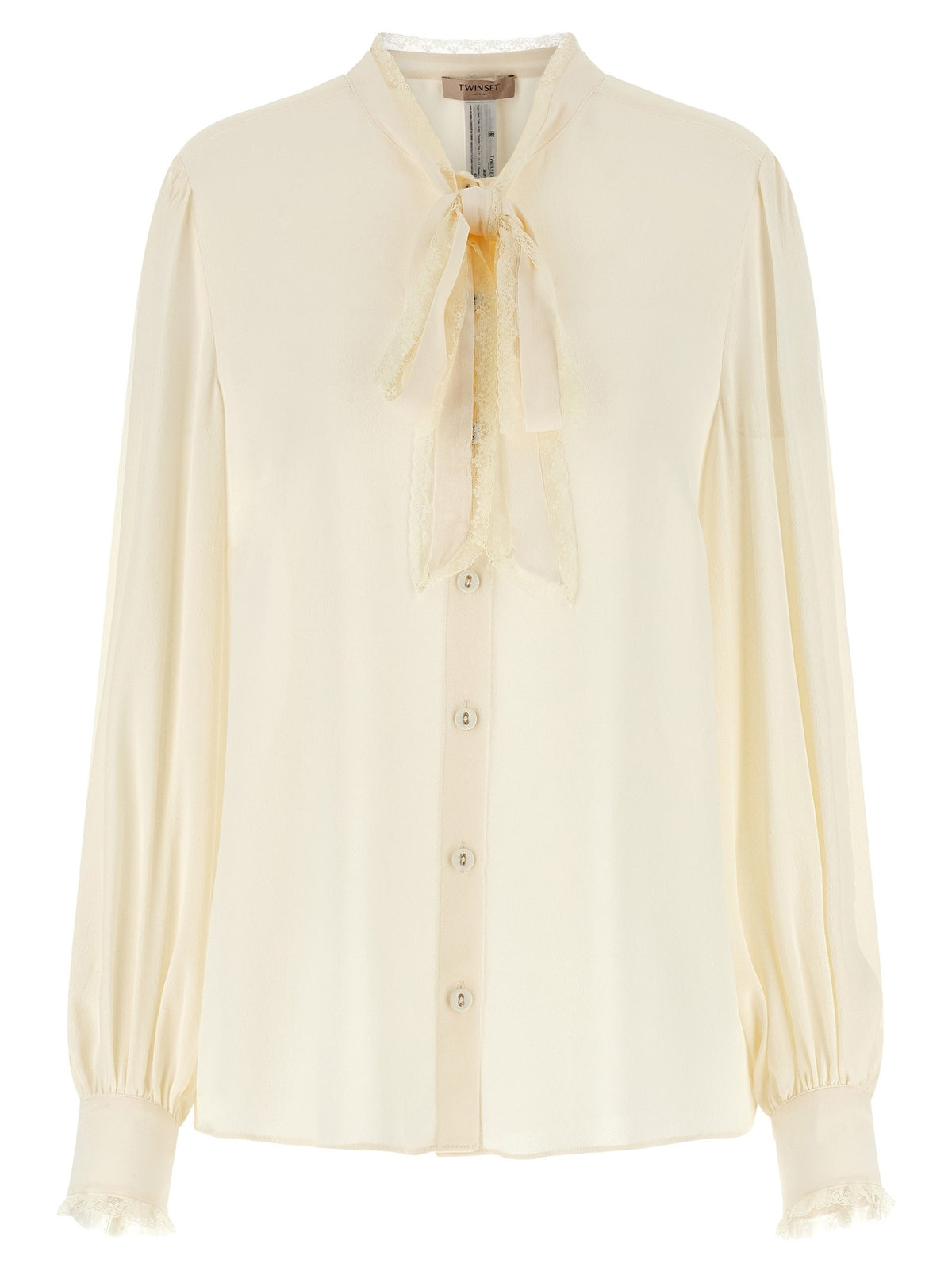 Lace insert shirt
