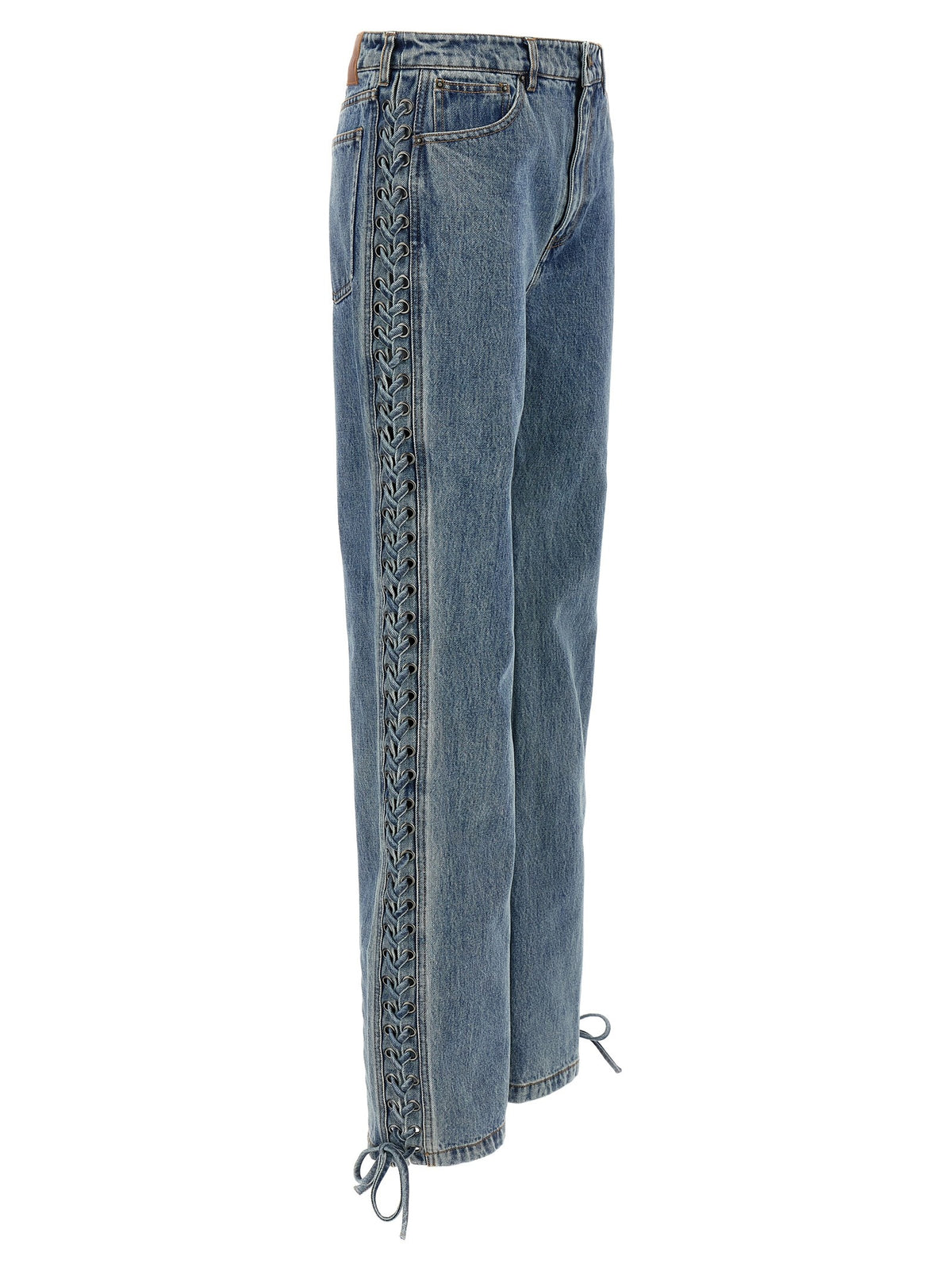 'Laced Straight Leg' jeans