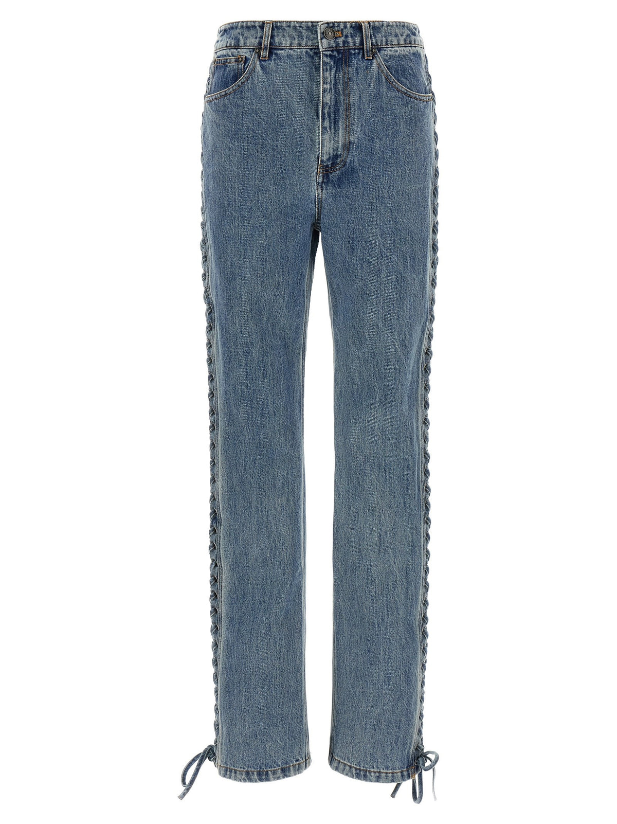 'Laced Straight Leg' jeans