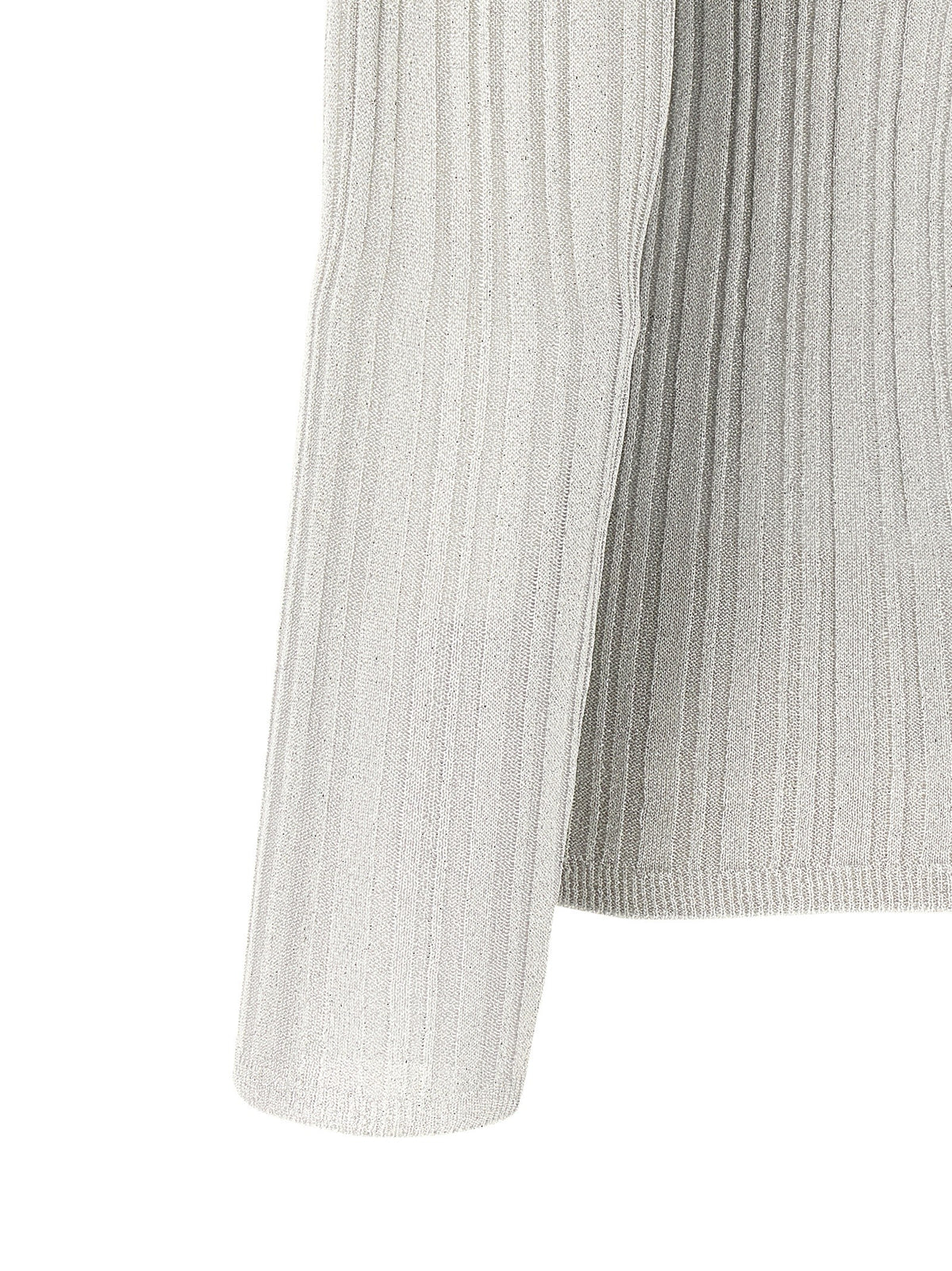 Lamé thread sweater