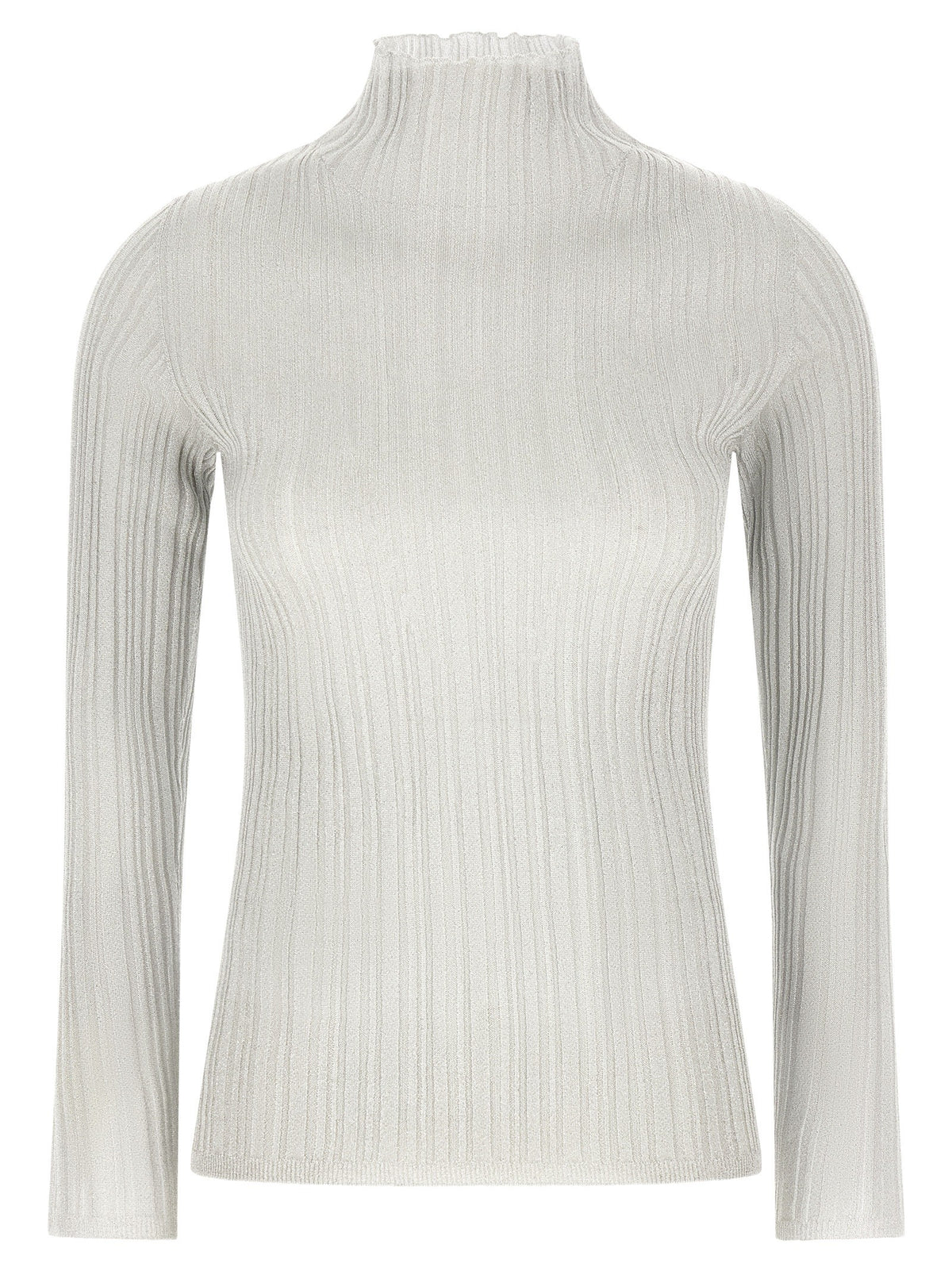 Lamé thread sweater