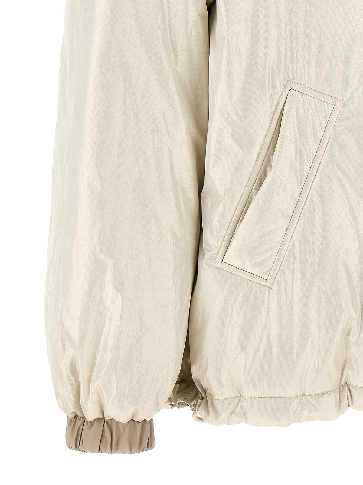 Laminated reversible down jacket
