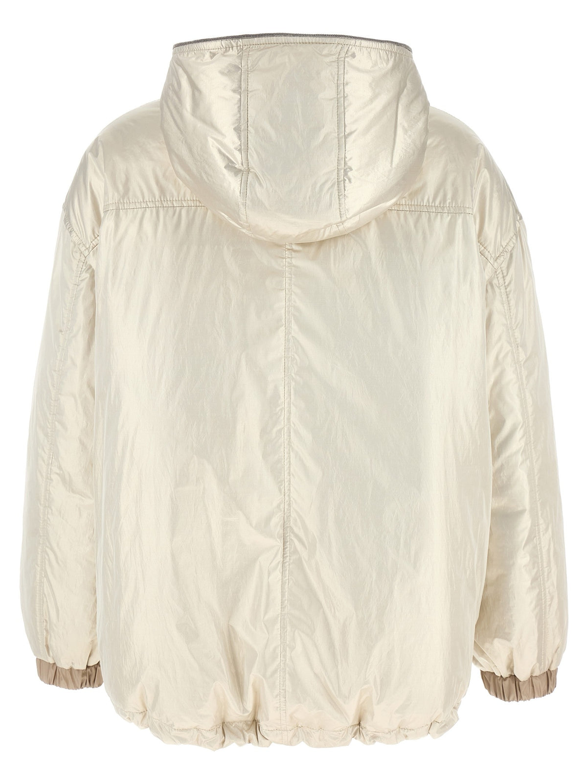 Laminated reversible down jacket