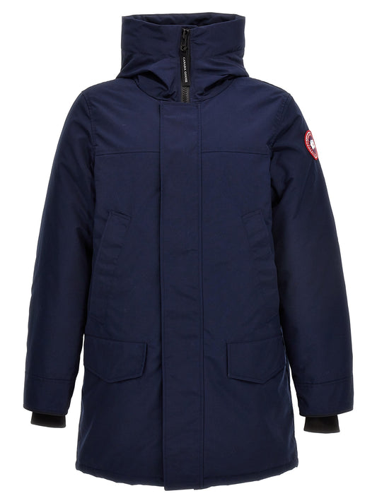Langford nylon and cotton jacket with hood