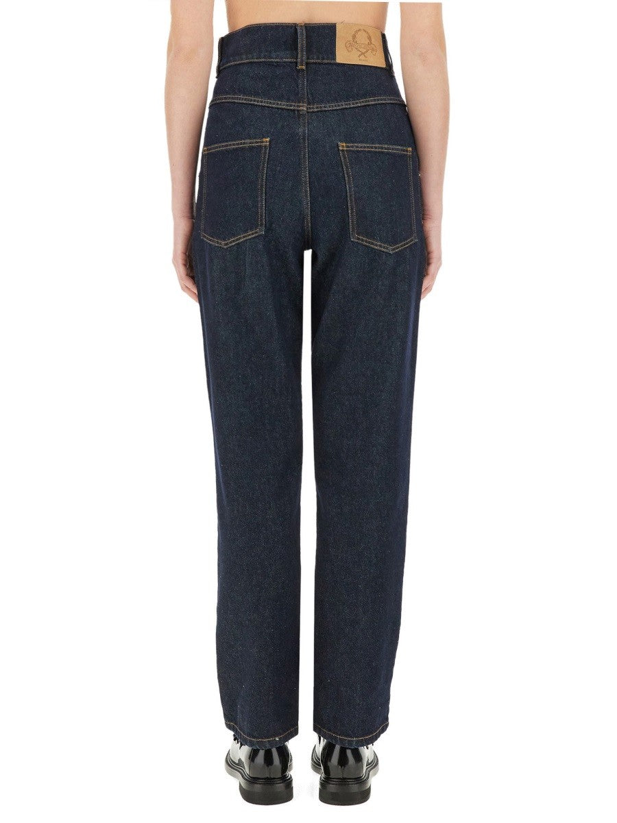 "LAUREL CROWN PATCH" DENIM PANTS