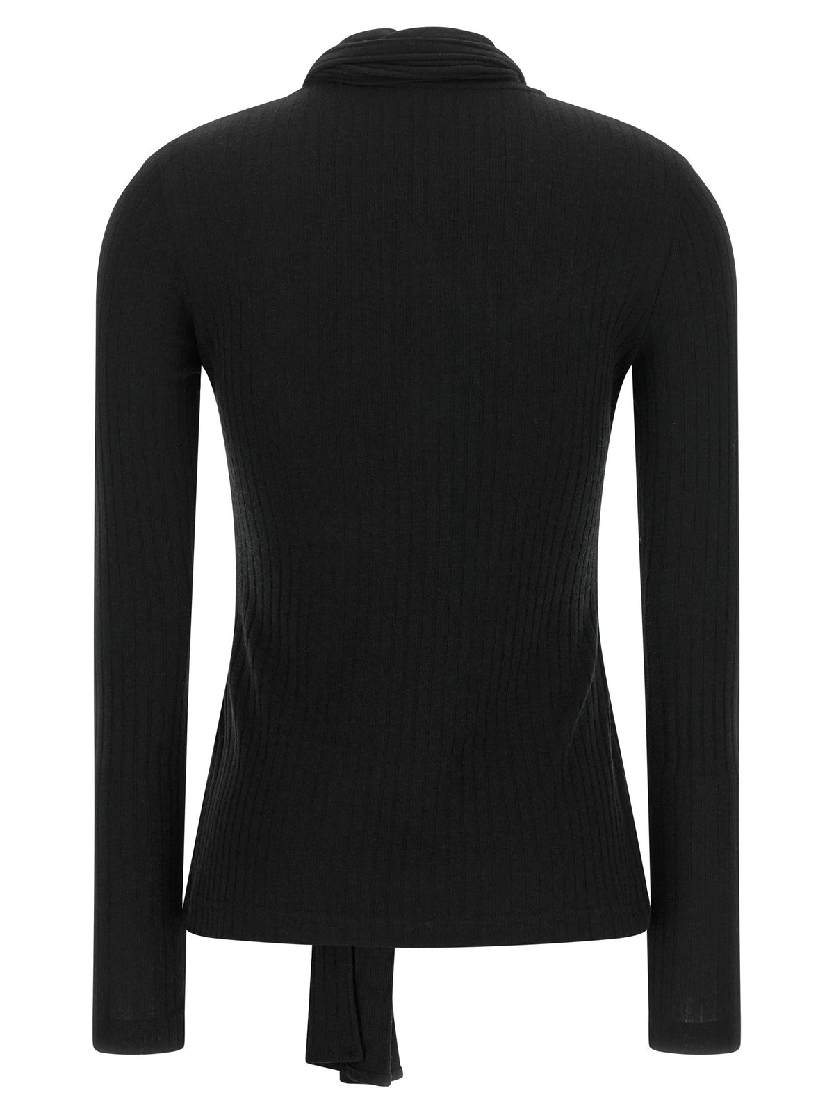 Lavallière neck cardigan