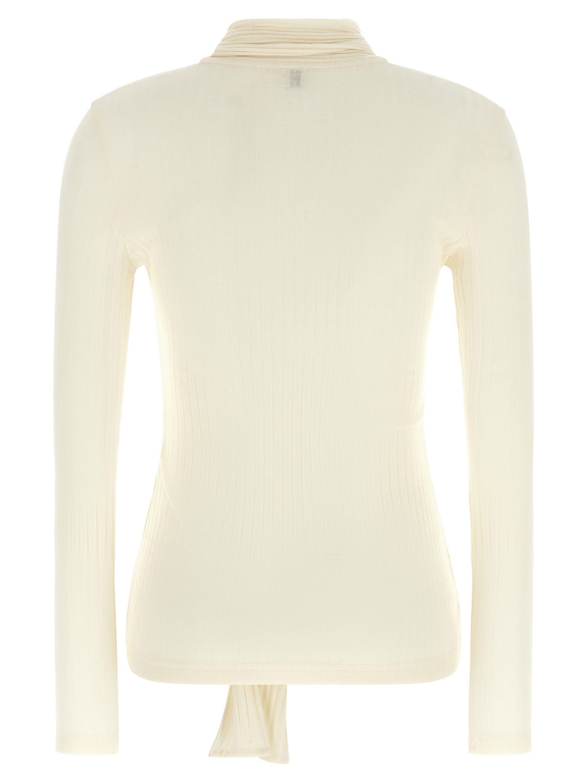 Lavallière neck cardigan