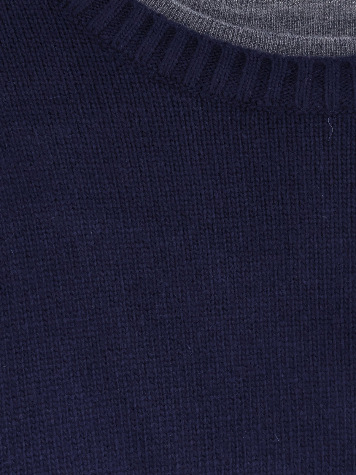 Layered wool and cashmere sweater