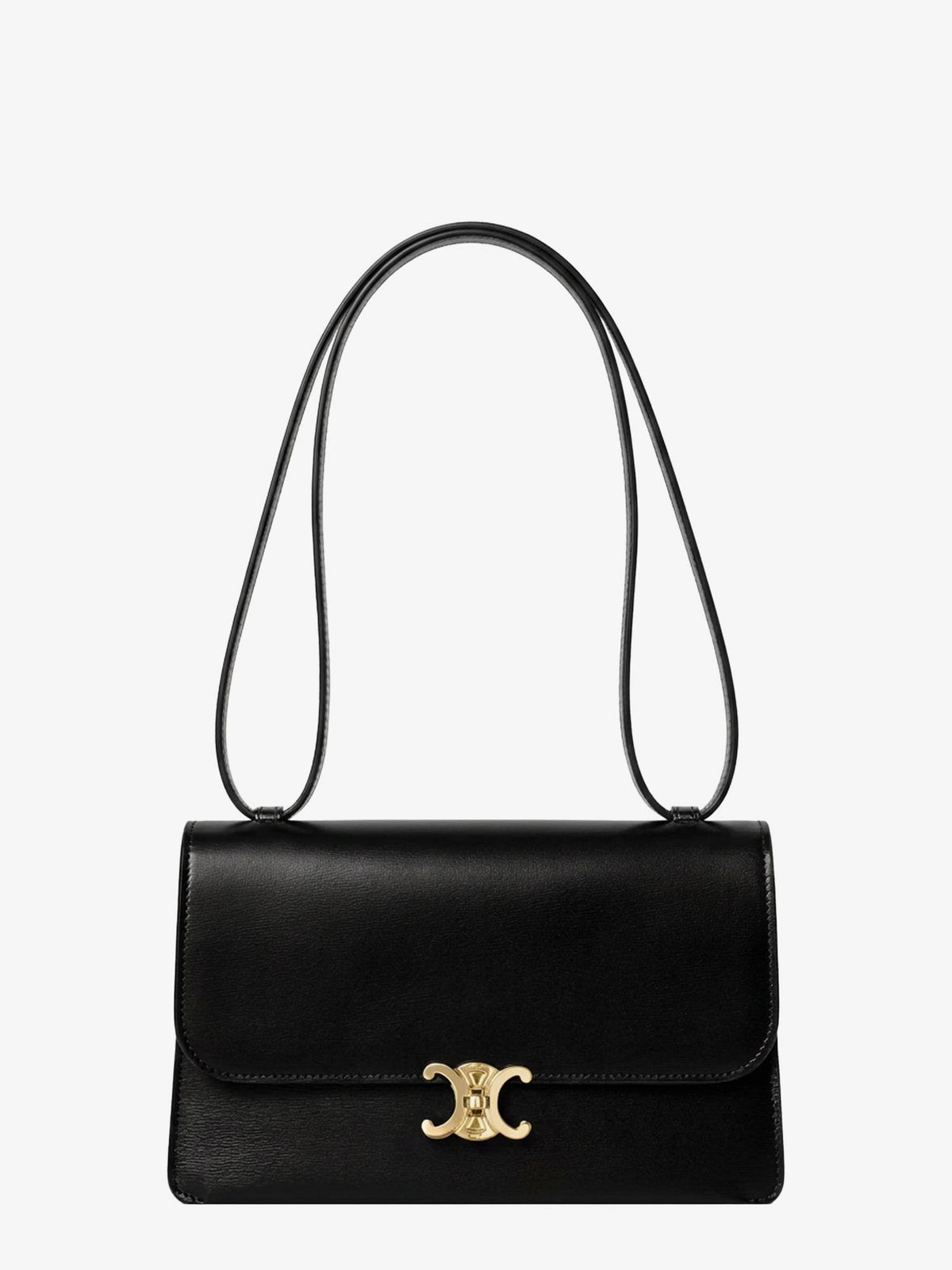 Le 17 leather crossbody bag with metal Triomphe closure