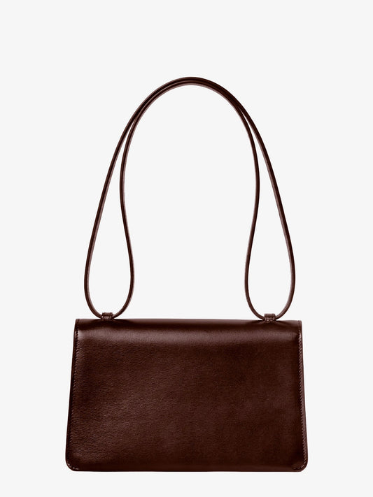 Le 17 leather shoulder bag with metal Triomphe closure