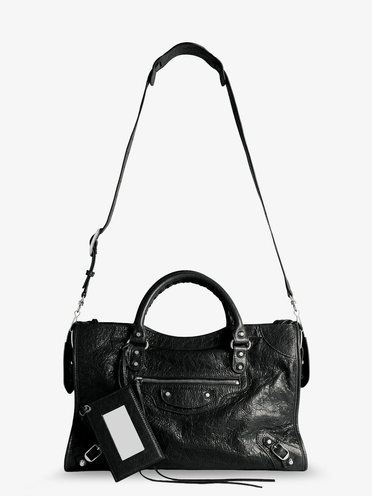 Le City M leather crossbody bag