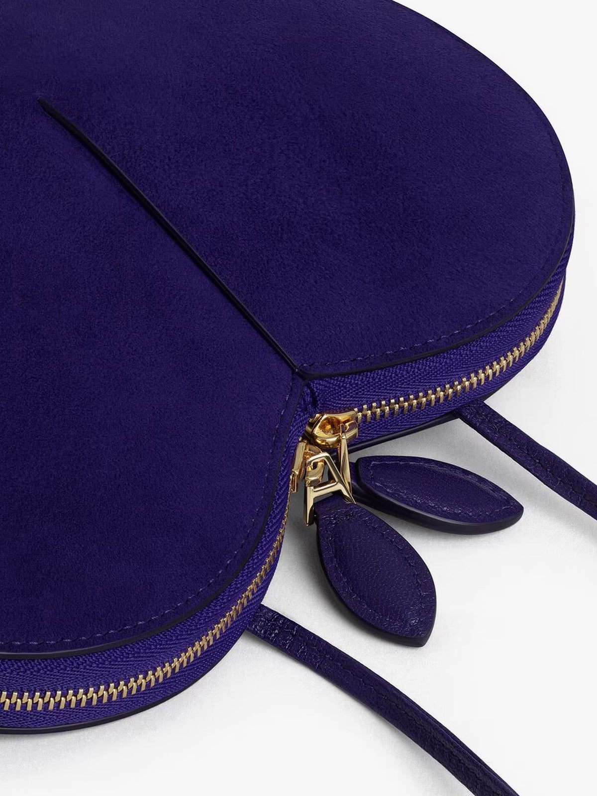 Le Coeur suede crossbody bag