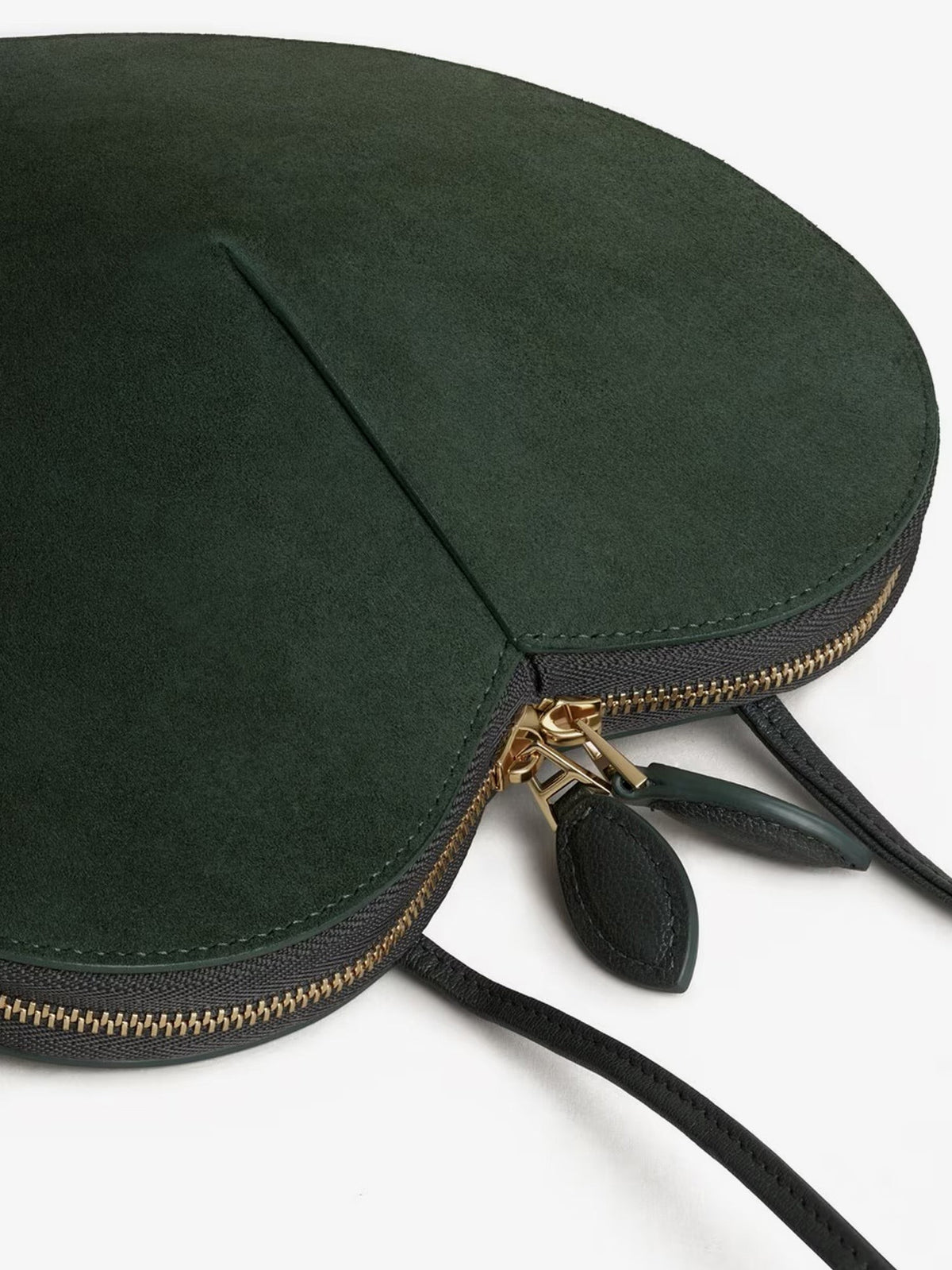 Le Coeur suede crossbody bag