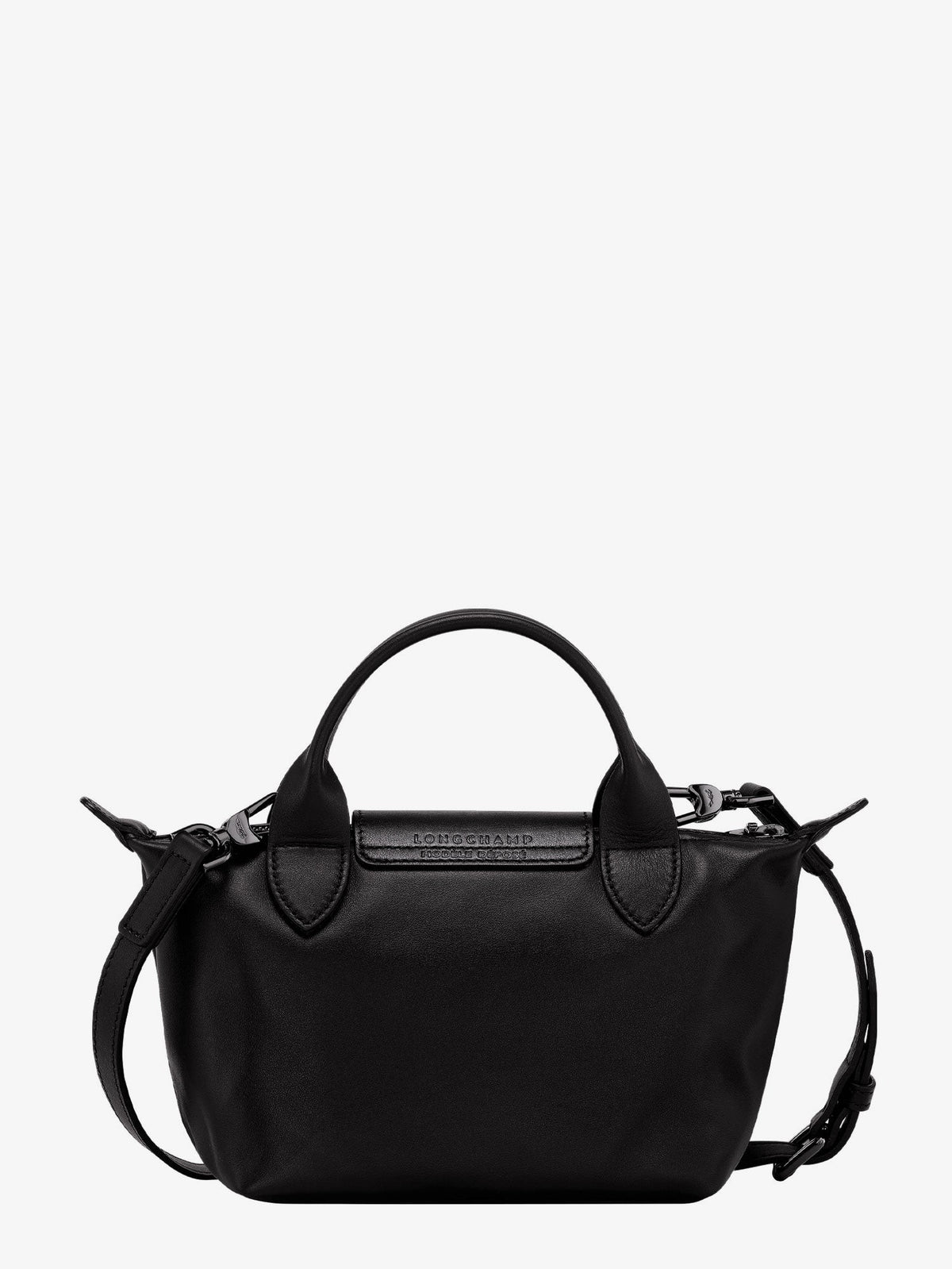 Le Pliage Xtra XS leather crossbody bag with engraved logo