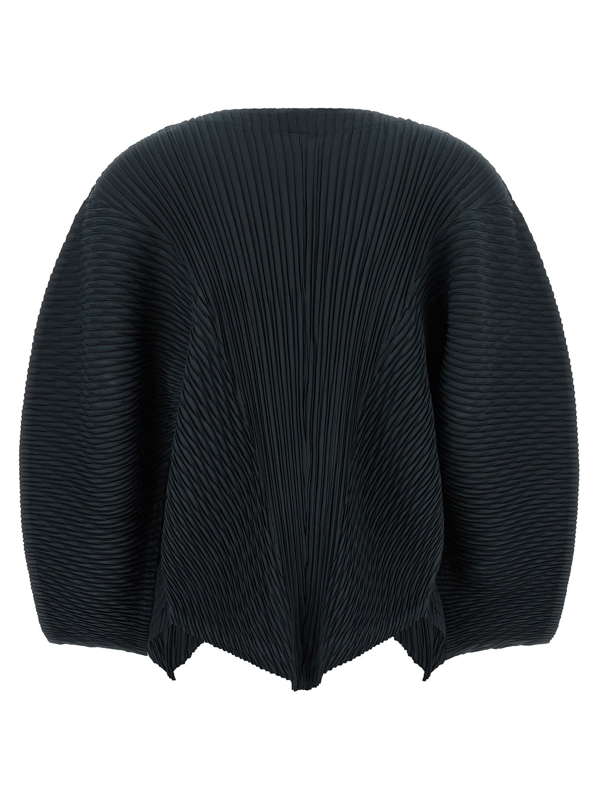 'Leaf Pleats' cardigan