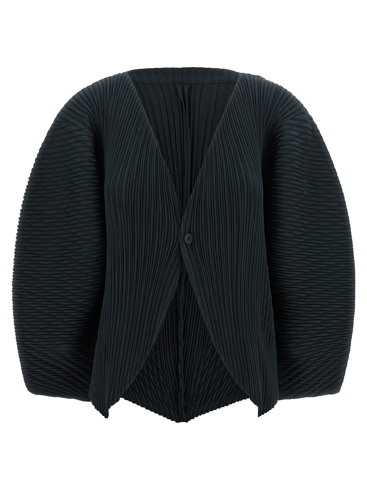 'Leaf Pleats' cardigan