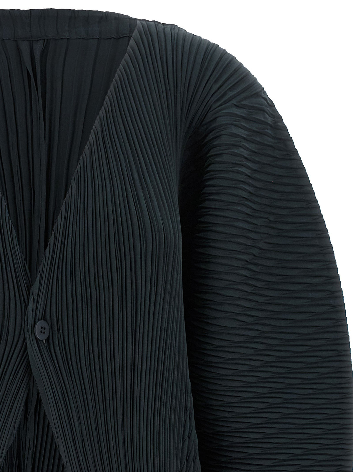 'Leaf Pleats' cardigan