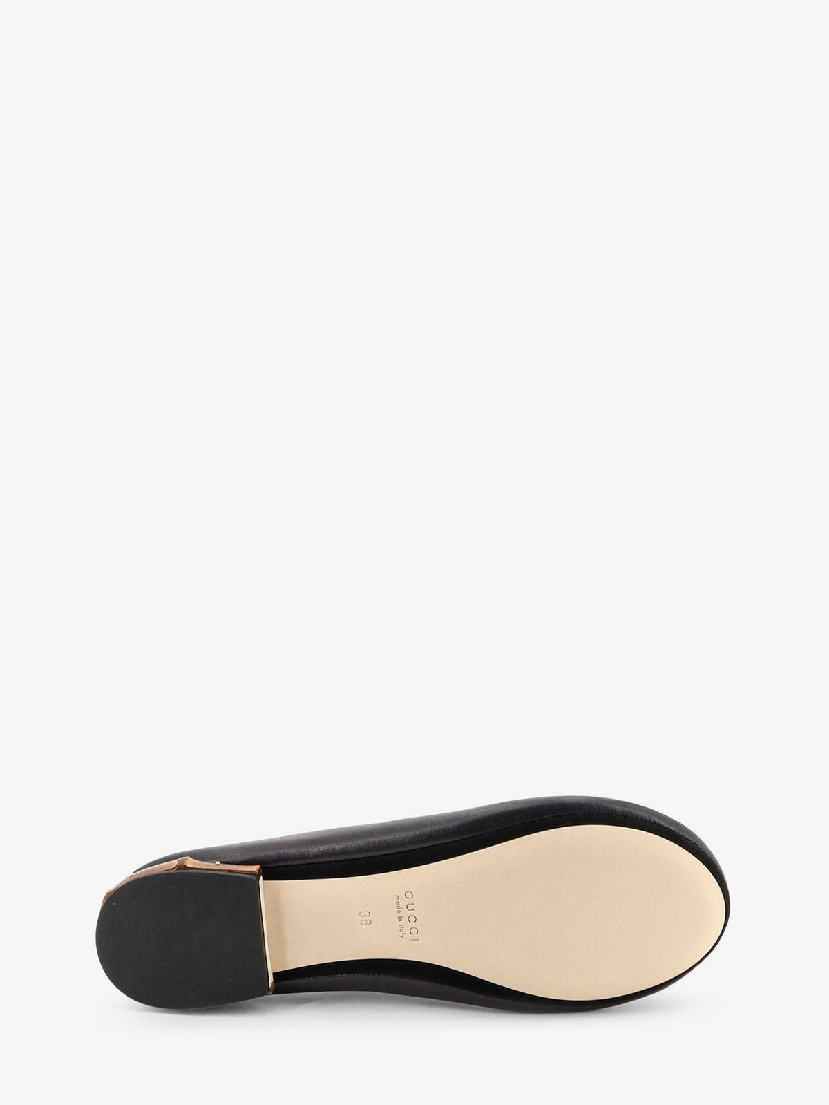 Leather and bamboo ballrinas
