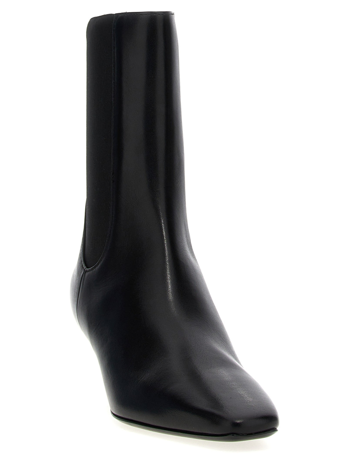 Leather ankle boots