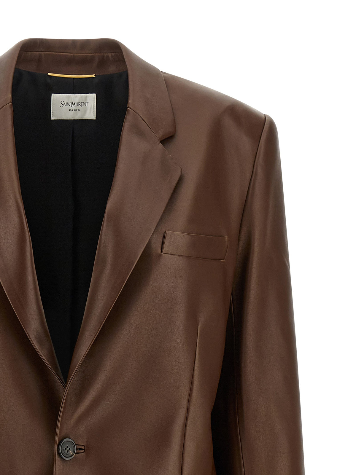 Leather blazer