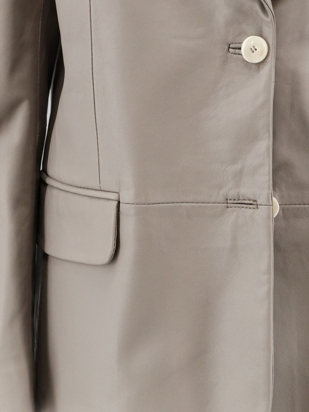 Leather blazer