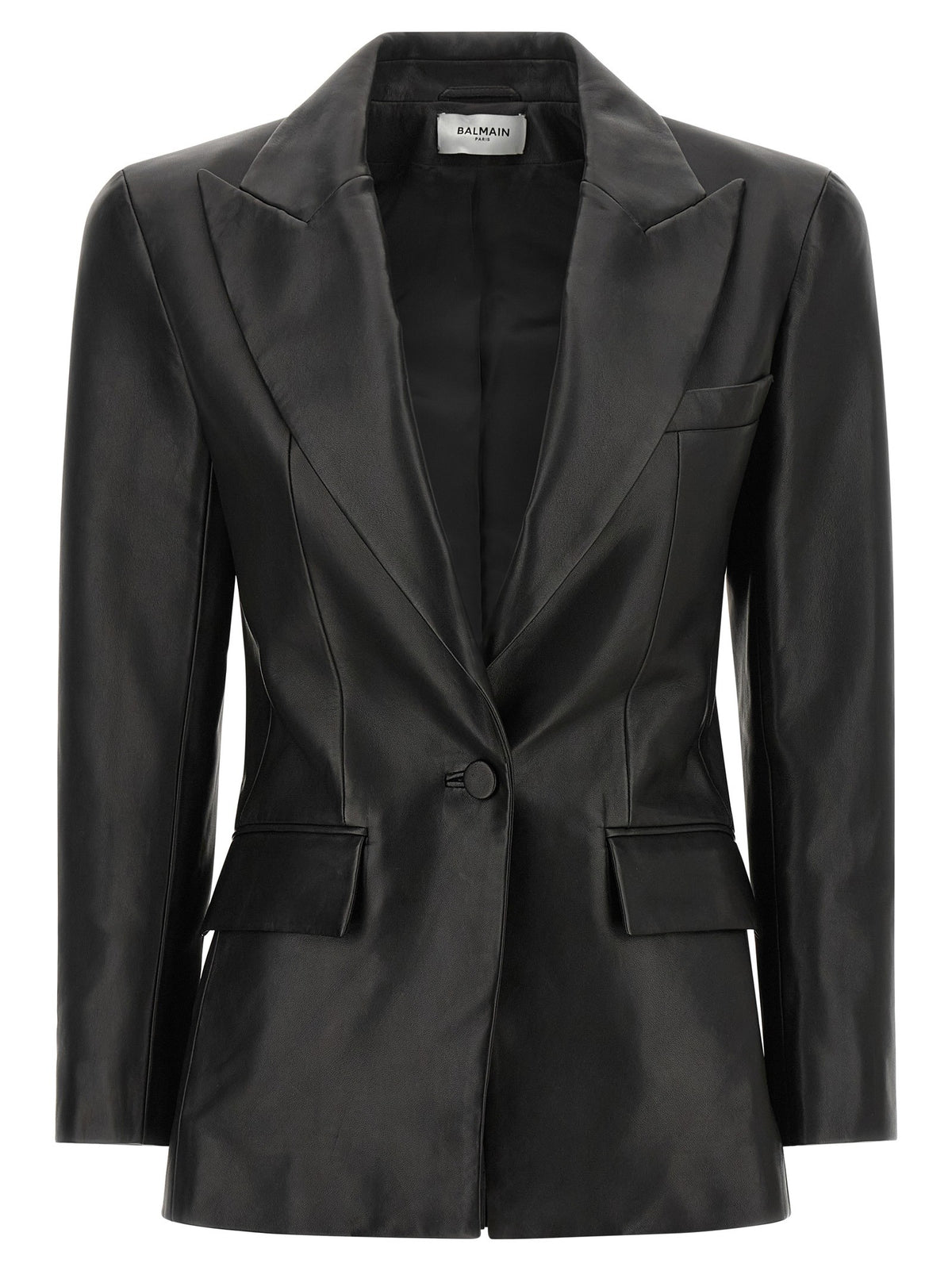 Leather blazer