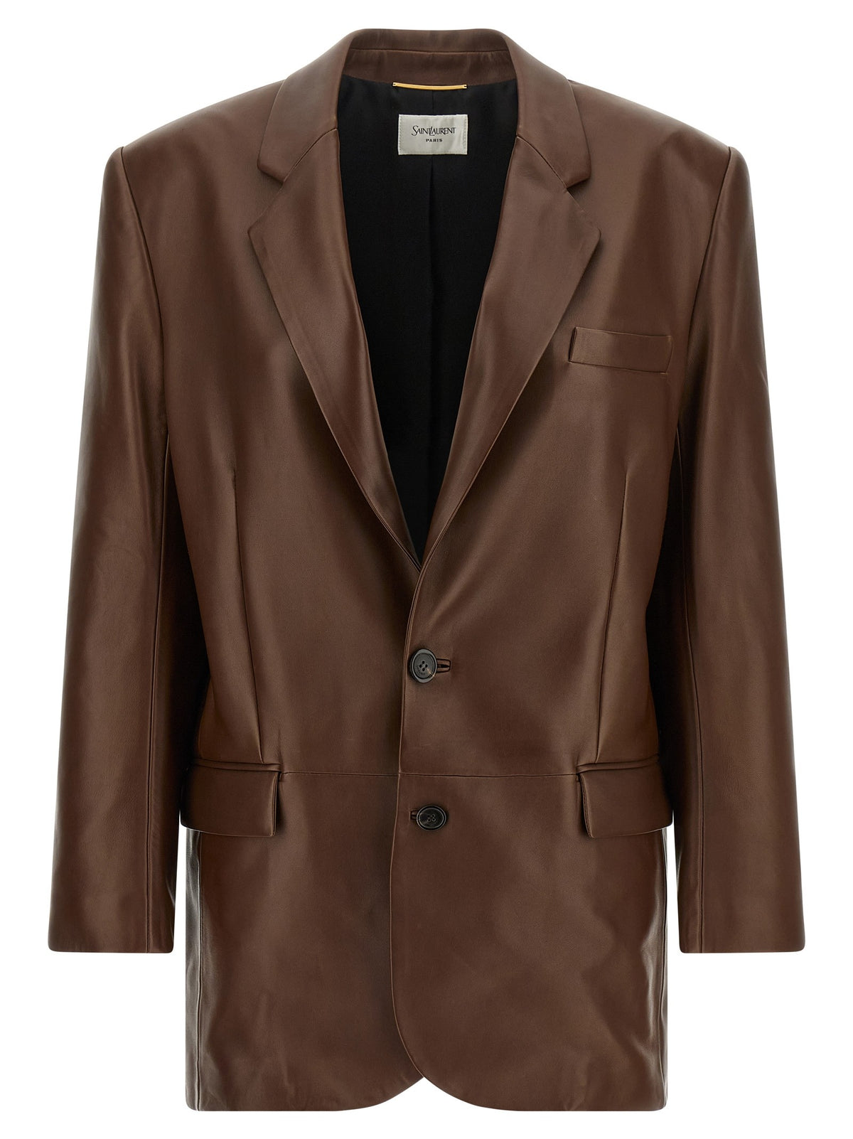Leather blazer