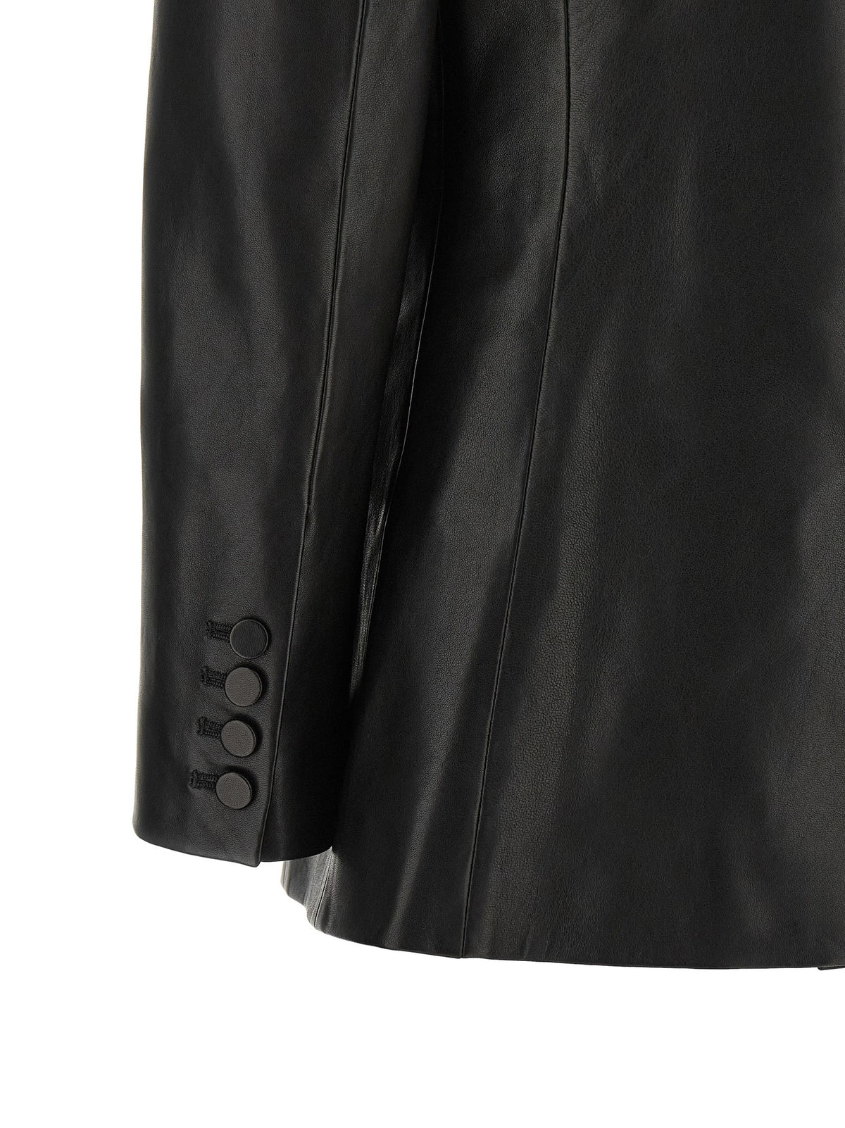 Leather blazer