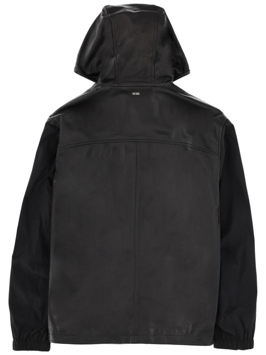 LEATHER BLEND JACKET