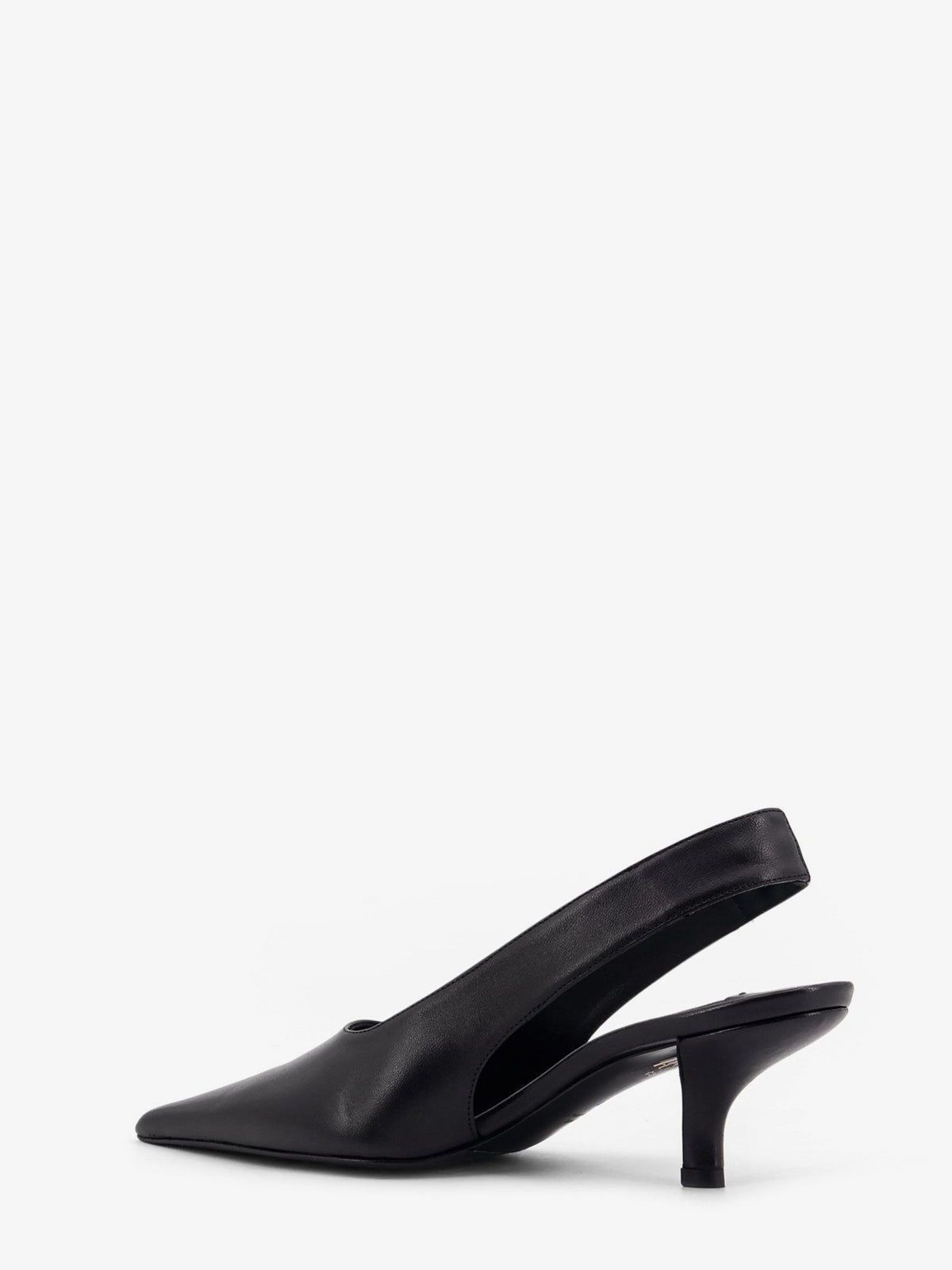 Leather décolleté