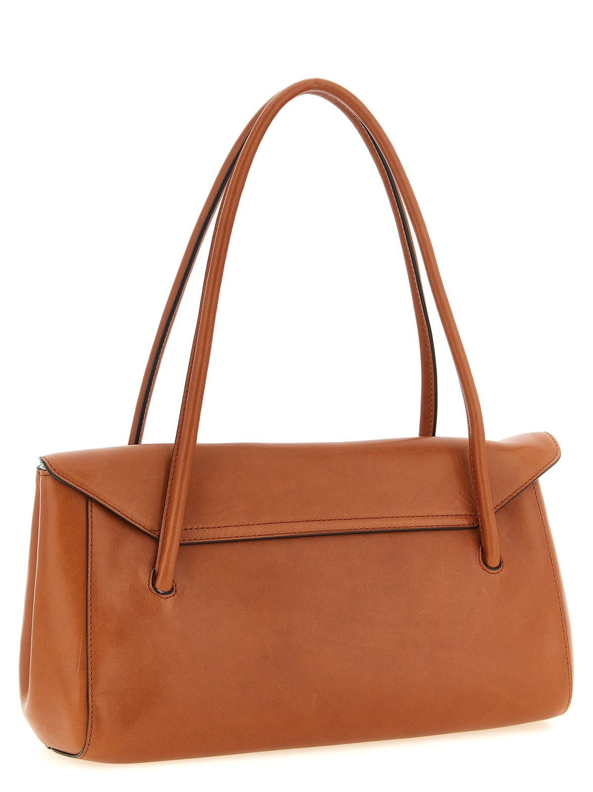 Leather E/W Shoulder Bag