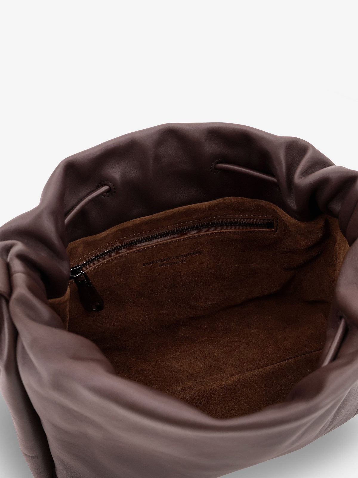 Leather handbag with Monile detail