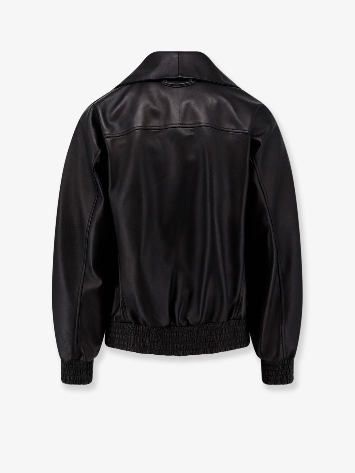 Leather jacket with Logo detail