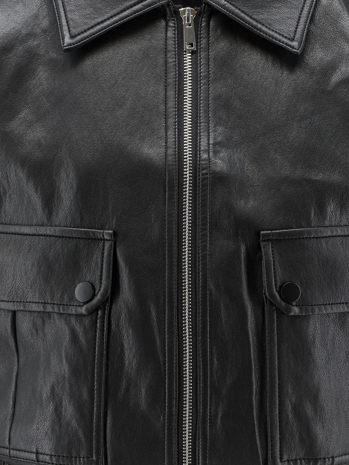 Faux leather jacket