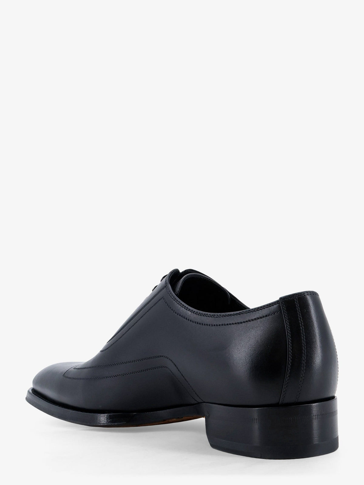 Leather lace-up