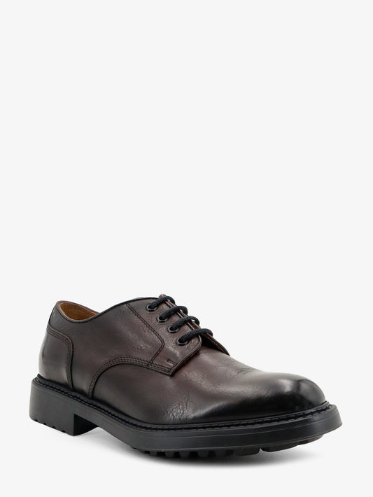 Leather lace-up