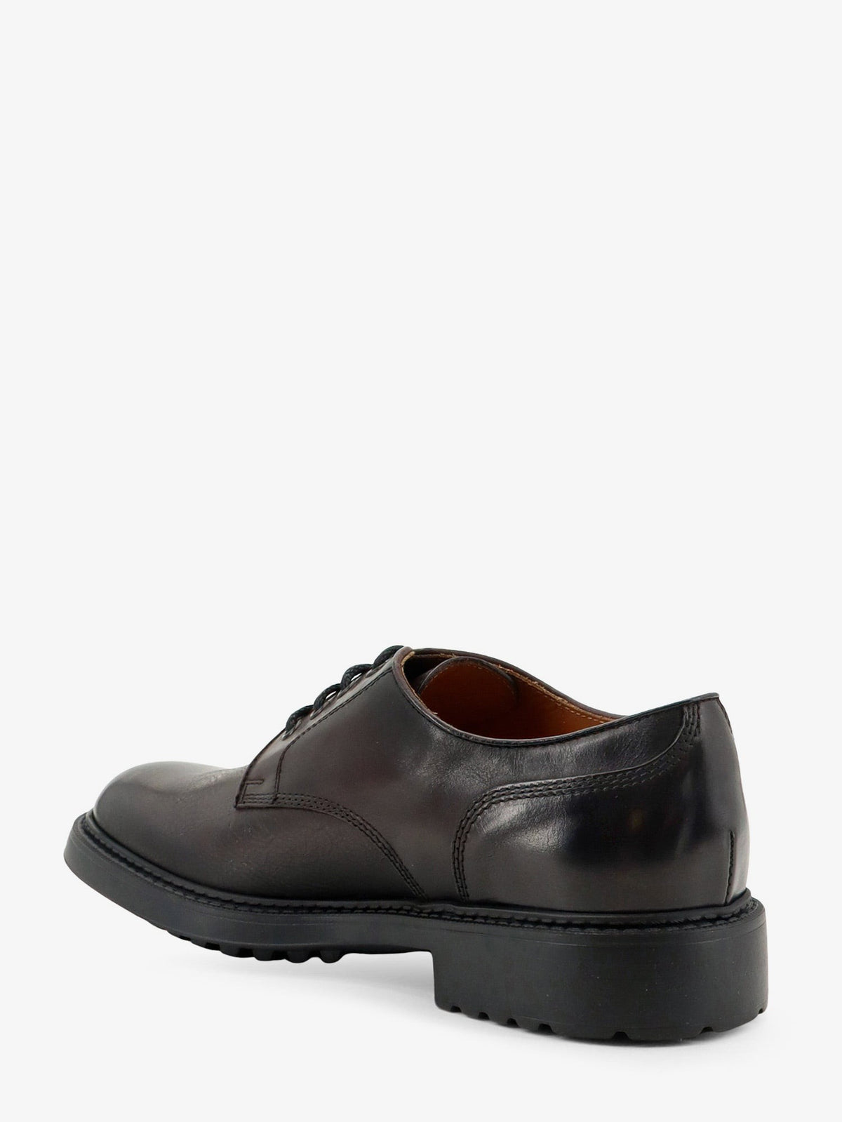 Leather lace-up