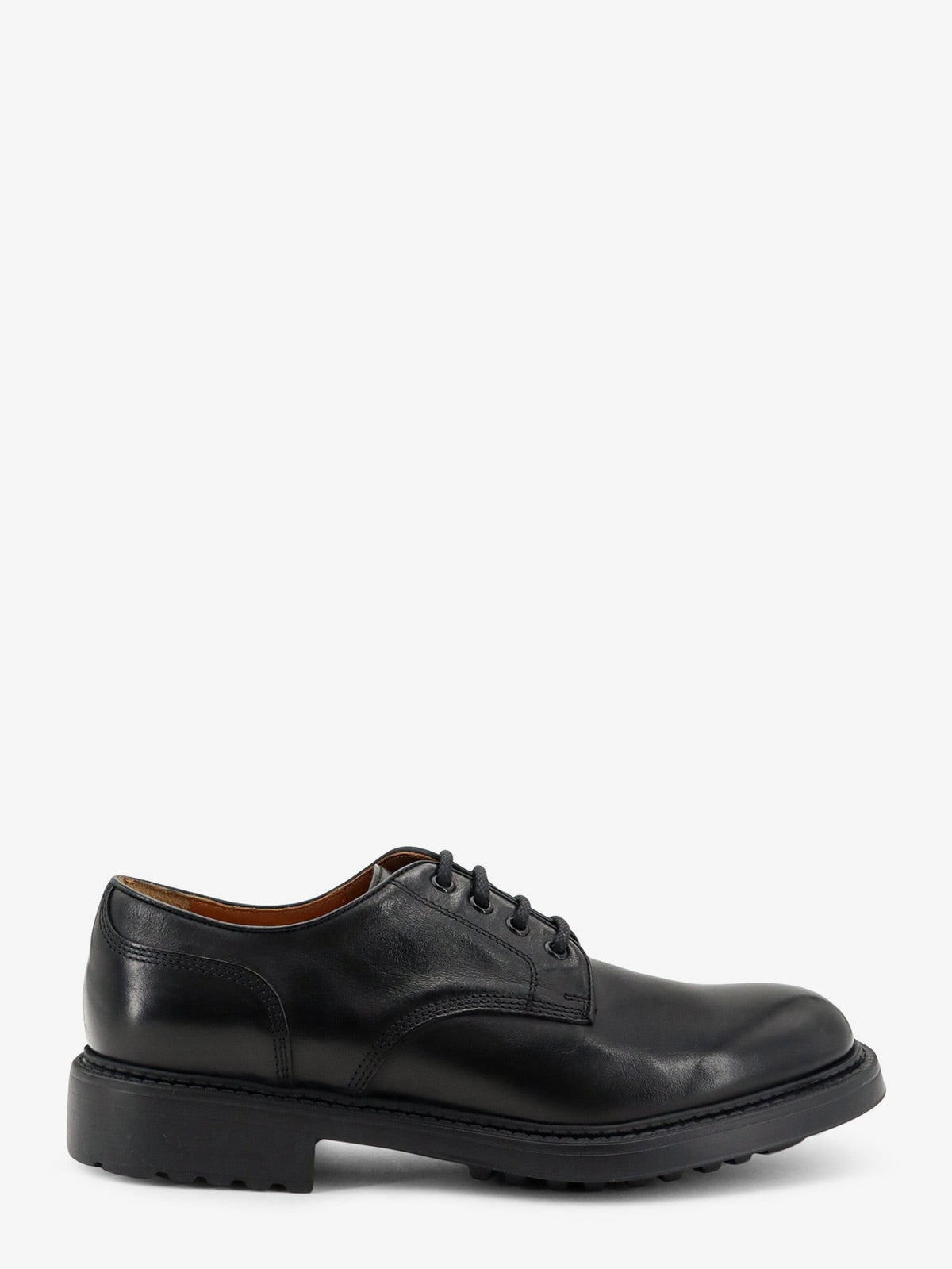 Leather lace-up