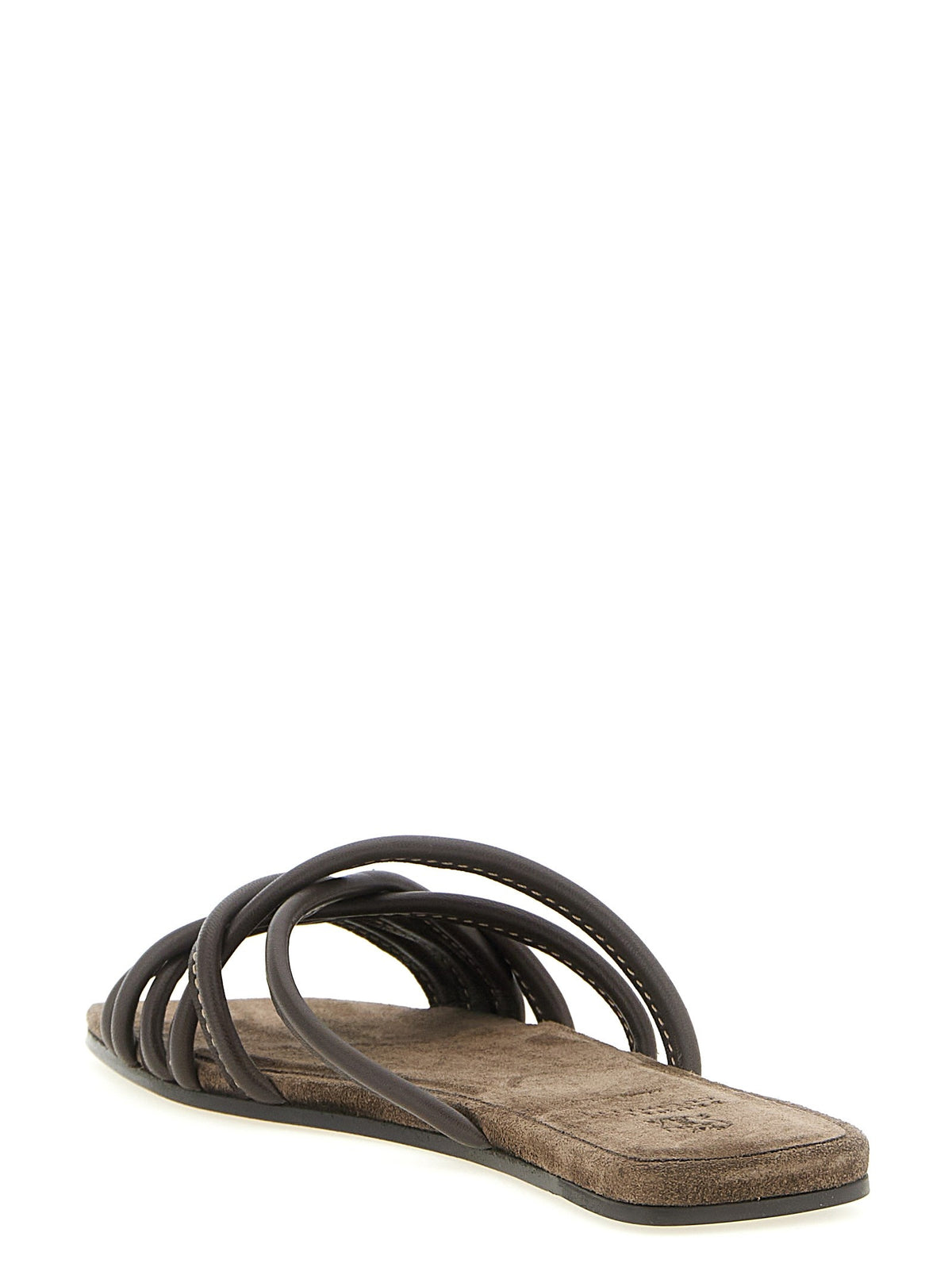Leather slides